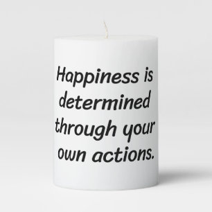 Happiness Pillar Candle