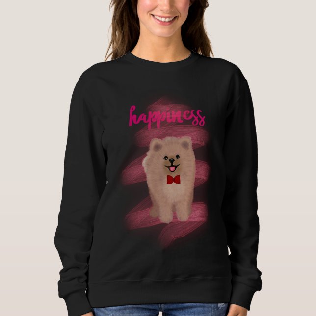 Happiness Pomeranian Sweatshirt (Front)