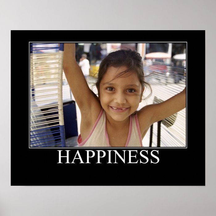 "Happiness" Portrait of Peruvian Child (Poster)