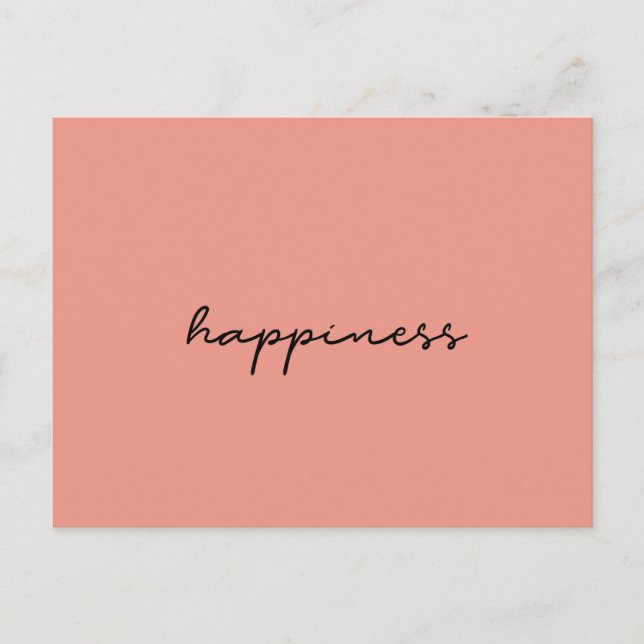 Happiness postcard (Front)