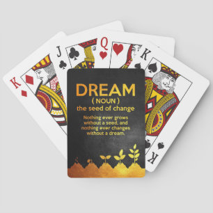 Happiness Quote Dream Definition Poker Cards