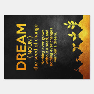 Happiness Quote Dream Definition Sign