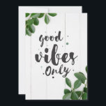 Happiness Quote Good Vibes Only Save The Date<br><div class="desc">Happiness Quote Good Vibes Only</div>