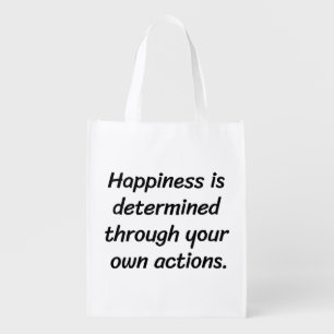 Happiness Reusable Grocery Bag