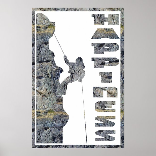 Happiness: Rock Climbing Poster (Front)