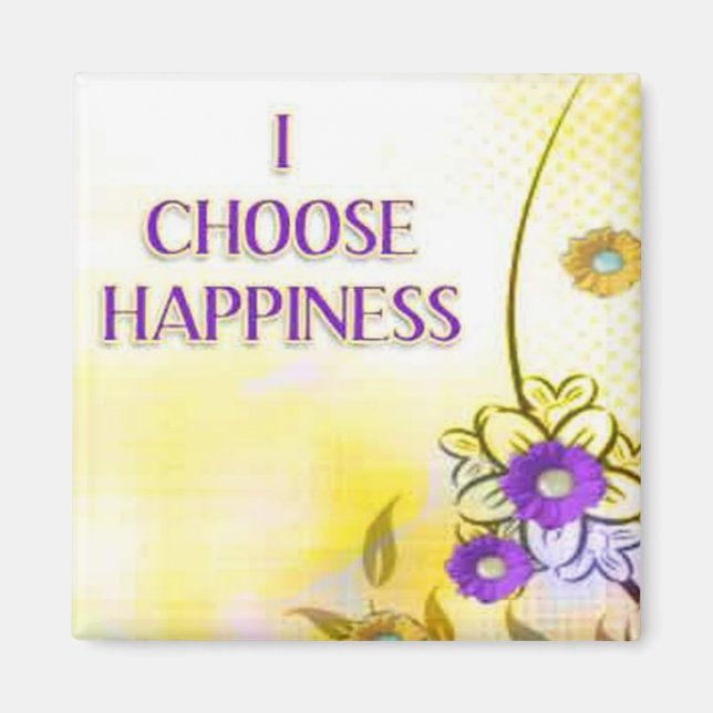 Happiness ...Self affirmation statement magnets (Front)