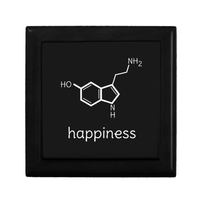 happiness serotonin molecules gift box (Front)