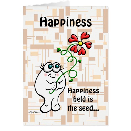 Happiness Shared Is The Flower Cards (Front)