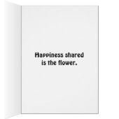 Happiness Shared Is The Flower Cards (Inside (Right))