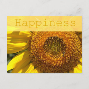 Happiness Sunflower Post Card