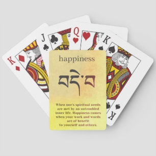 Happiness Symbol Poker Cards