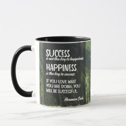 Happiness The Key To Success Mug