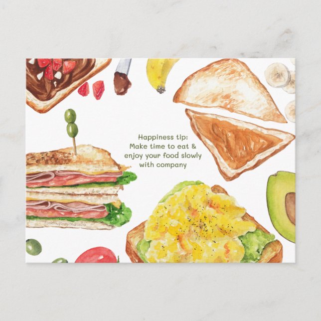 Happiness Tip Postcard (Front)