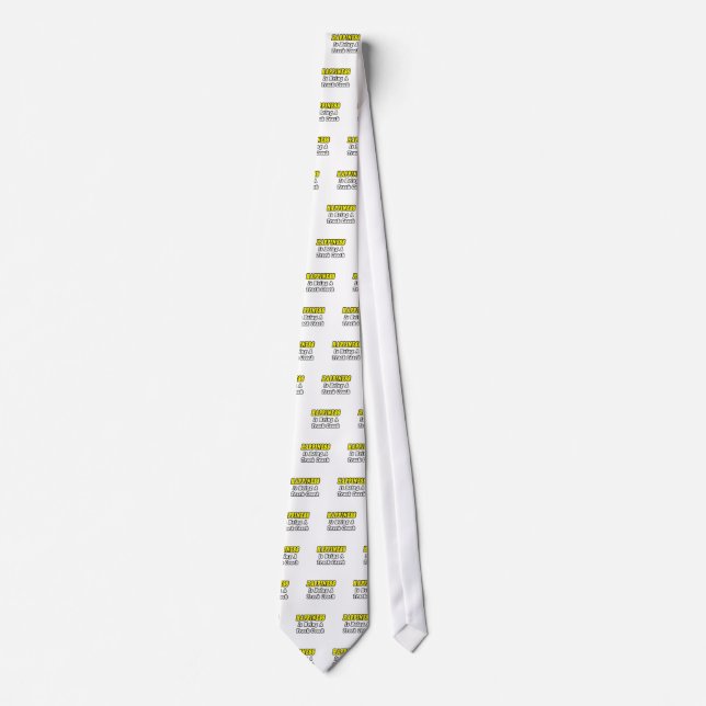 Happiness...Track Coach Neck Tie (Front)