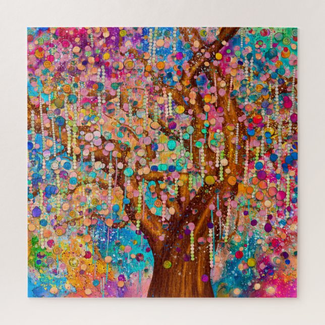 Happiness Tree - Tree of life Jigsaw Puzzle (Vertical)