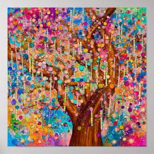 Happiness Tree - Tree of life Poster