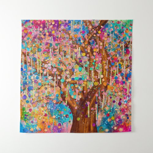 Happiness Tree _ Tree of life Tapestry