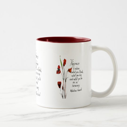 Happiness Two-Tone Coffee Mug