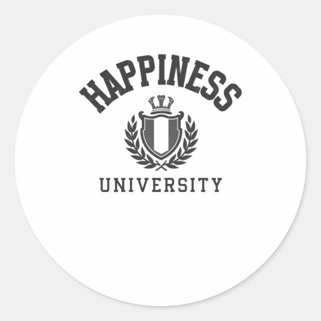 Happiness University Sticker  (Front)
