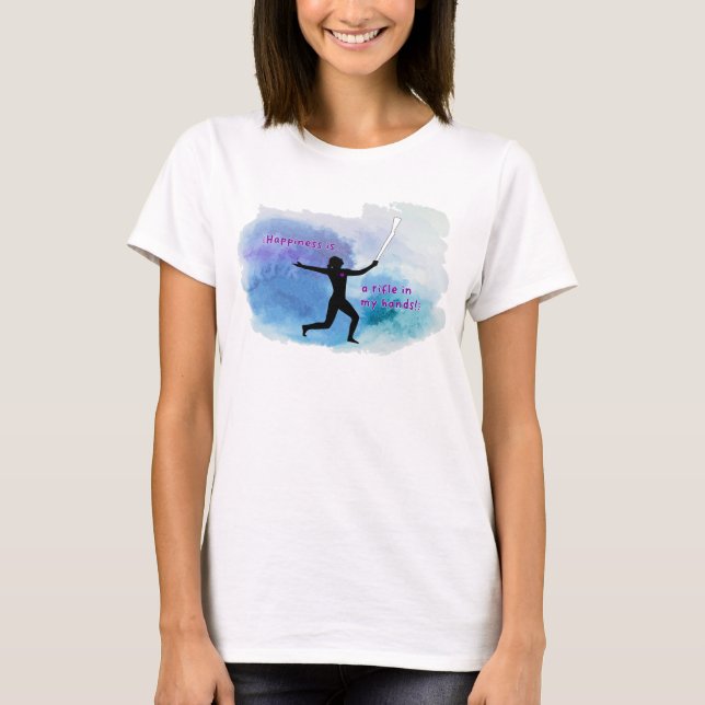 Happiness - Watercolor Rifle T-Shirt (Front)