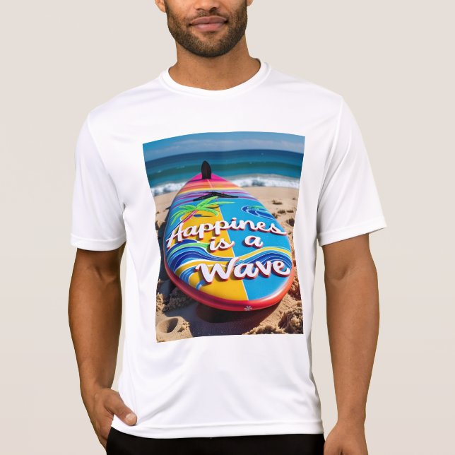 Happiness Wave Surfboard Tee (Front)