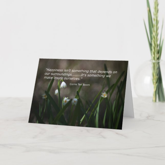 Happiness Within Note Card (Front)