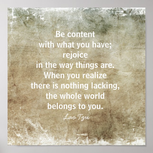 happiness zen quote wall art sepia and gray (Front)