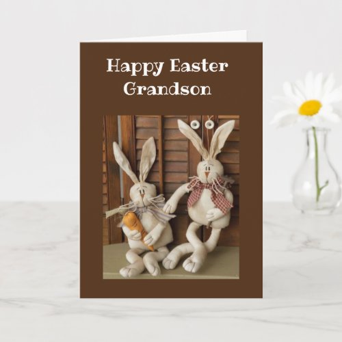 HAPPPY EASTER GRANDSON CARD