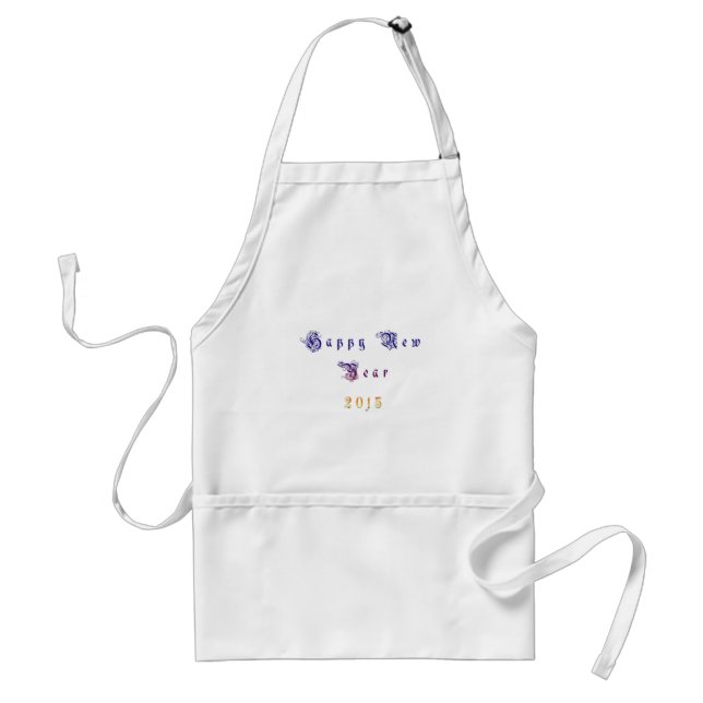 Happu New Year 2015 Hakuna Matata wishes.png Adult Apron (Front)
