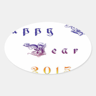 Happu New Year 2015 Hakuna Matata wishes.png Oval Sticker