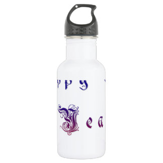 Happu New Year 2015 Hakuna Matata wishes.png Stainless Steel Water Bottle