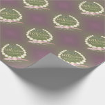"Happy12th Wedding Anniversary" Pearl Graphic Wrapping Paper<br><div class="desc">Isn't this a sweet and thoughtful graphic to honor their 12th wedding anniversary,  right down to the last detail; pearl wrapping paper,  and all on gorgeous plum moss. gradient.</div>