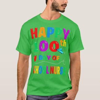 Happy 100 Day Of School For School Nurse Teacher O T-Shirt
