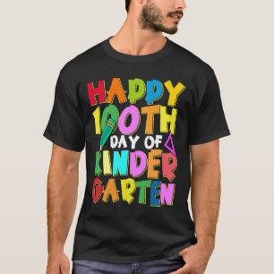 Happy 100 Days of Kindergarten Kids 100th Day of S T-Shirt