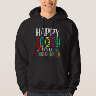 happy 100 days of kindergarten school hoodie