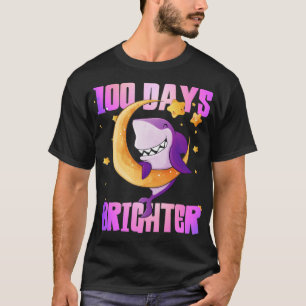 Happy 100 Days of school 100 days brighter Cute sh T-Shirt