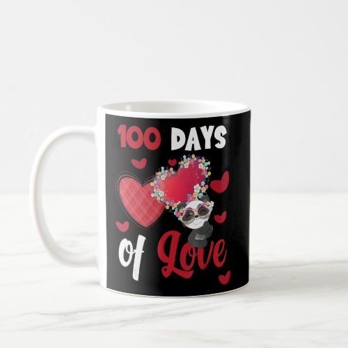 Happy 100 Days of school 100 days of love cute Pan Coffee Mug