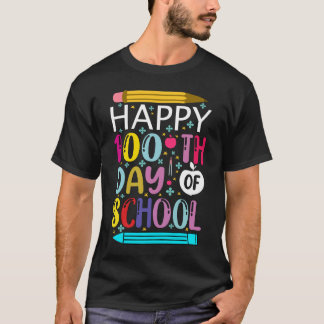 happy 100 days of school 100 days school school T-Shirt
