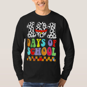 Happy 100 Days of School 100th Day Dalmatian Dog T T-Shirt