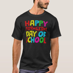 Happy 100 Days Of School 100th Day Math Formula Te T-Shirt