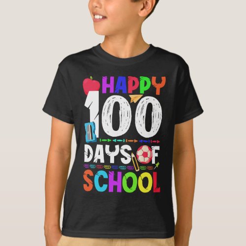 Happy 100 Days Of School _ 100th Day of School T_Shirt