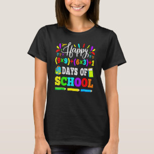 Happy 100 Days Of School 100th Math Equation Teach T-Shirt