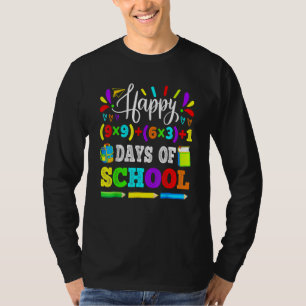 Happy 100 Days Of School 100th Math Equation Teach T-Shirt