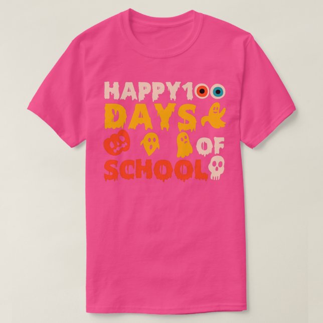 happy 100 days of school 45 T-Shirt (Design Front)