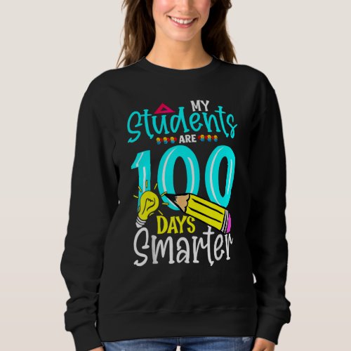 Happy 100 Days Of School And Still Poppin 100th Da Sweatshirt