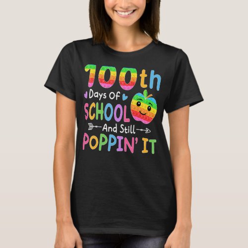 Happy 100 Days Of School And Still Poppin It Kids T_Shirt