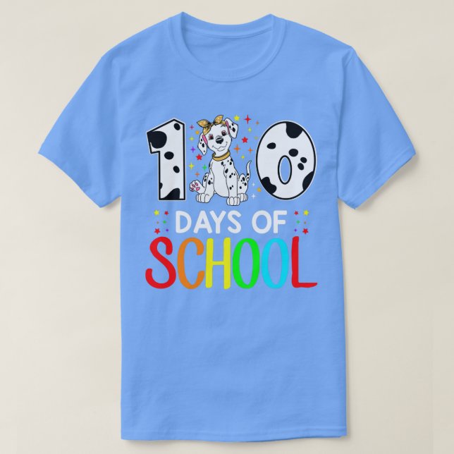 Happy 100 Days Of School Dalmatian Lover Student O T-Shirt (Design Front)