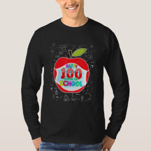Happy 100 Days Of School Face Mask Outfit Teacher  T-Shirt
