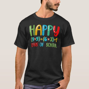 Happy 100 Days Of School For Students Love Math Te T-Shirt