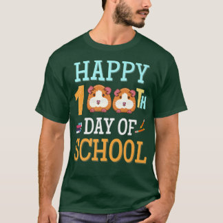Happy 100 Days Of School Guinea Pig Perfect For Ki T-Shirt